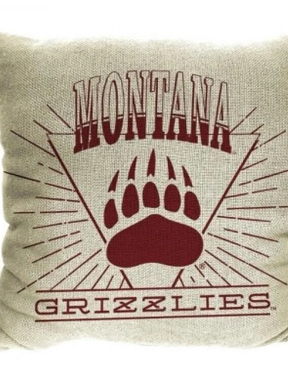 NWT! NCAA MONTANA GRIZZLIES 26 X 26 WOVEN TAPESTRY Throw Pillow